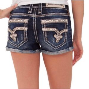 Rock Revival Women’s Nancy Denim Shorts Size 28.